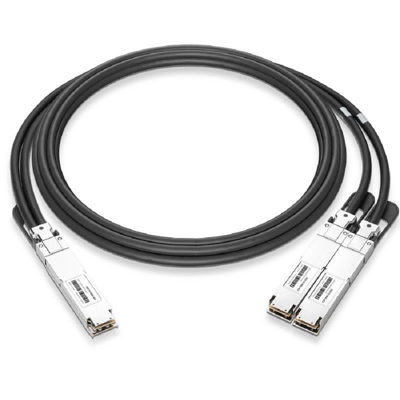 NVIDIA/Mellanox MCP7Y00-N003 Compatible DAC 3m (10ft) Twin-port 800Gb/s OSFP Finned Top to 2x400Gb/s OSFP Flat Top Passive Copper Splitter Cable SFPS