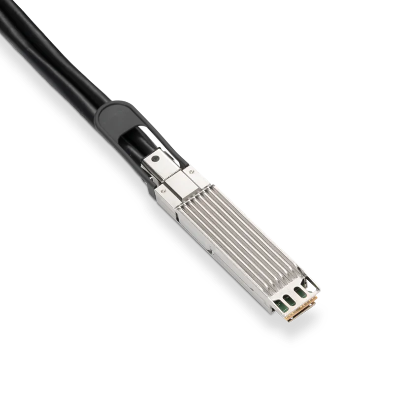 Arista Compatible AEC 3m (10ft) Twin-port 2x400Gb/s OSFP Finned Top to 2x400Gb/s OSFP Flat Top Active Electrical Splitter Cable SFPS