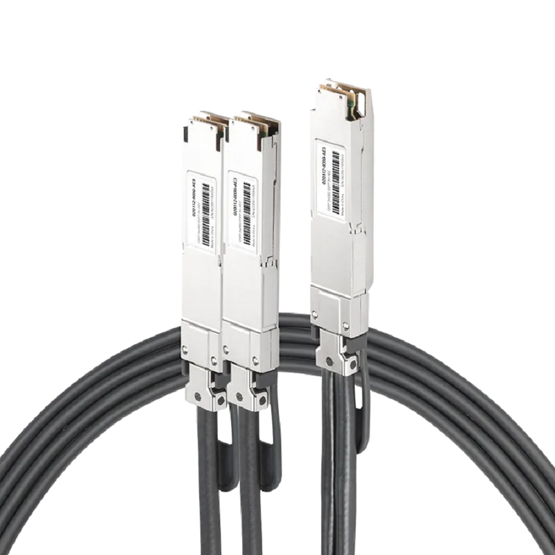 NVIDIA/Mellanox Compatible AEC 3m (10ft) Twin-port 2x400Gb/s OSFP Finned Top to 2x400Gb/s OSFP Flat Top Active Electrical Splitter Cable SFPS