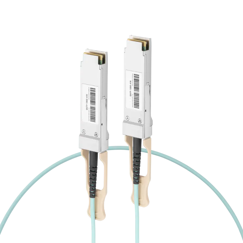 NVIDIA/Mellanox MFA1A00-E030 Compatible AOC 30m (98ft) 100Gb/s QSFP28 InfiniBand EDR LSZH Active Fiber Cable (850nm, MMF) SFPS