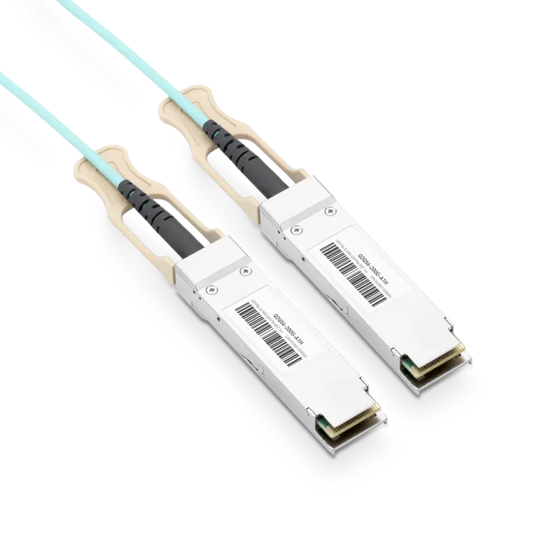 NVIDIA/Mellanox MFS1S50-H030E/MFS1S50-H030V Compatible AOC 30m (98ft) InfiniBand HDR 200Gb/s to 2x100Gb/s QSFP56 to 2xQSFP56 Active Optical Splitter Cable (850nm, MMF, LSZH) SFPS