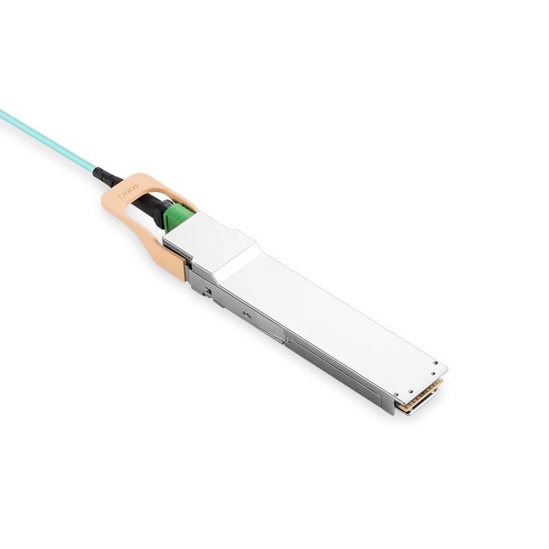 NVIDIA/Mellanox Compatible AOC 30m (98ft) 200Gb/s OSFP to 200Gb/s QSFP56 InfiniBand HDR Active Optical Cable (Flat top, 850nm, MMF, LSZH) SFPS