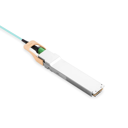 NVIDIA/Mellanox Compatible AOC 30m (98ft) 200Gb/s OSFP to 200Gb/s QSFP56 InfiniBand HDR Active Optical Cable (Flat top, 850nm, MMF, LSZH) SFPS