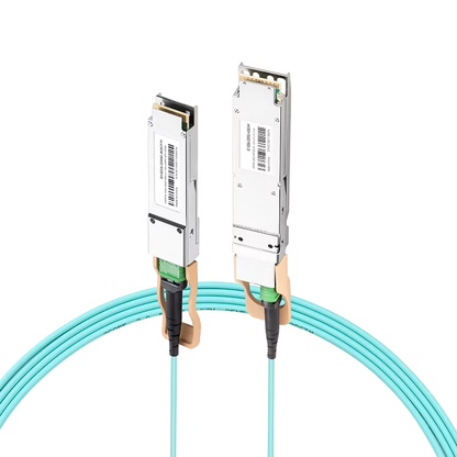 NVIDIA/Mellanox Compatible AOC 3m (10ft) 200Gb/s OSFP to 200Gb/s QSFP56 InfiniBand HDR Active Optical Cable (Flat top, 850nm, MMF, LSZH) SFPS