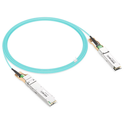 NVIDIA/Mellanox Compatible AOC 5m (16ft) 200Gb/s OSFP to 200Gb/s QSFP56 InfiniBand HDR Active Optical Cable (Flat top, 850nm, MMF, LSZH) SFPS