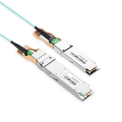 NVIDIA/Mellanox Compatible AOC 50m (164ft) 200Gb/s OSFP to 200Gb/s QSFP56 InfiniBand HDR Active Optical Cable (Flat top, 850nm, MMF, LSZH) SFPS