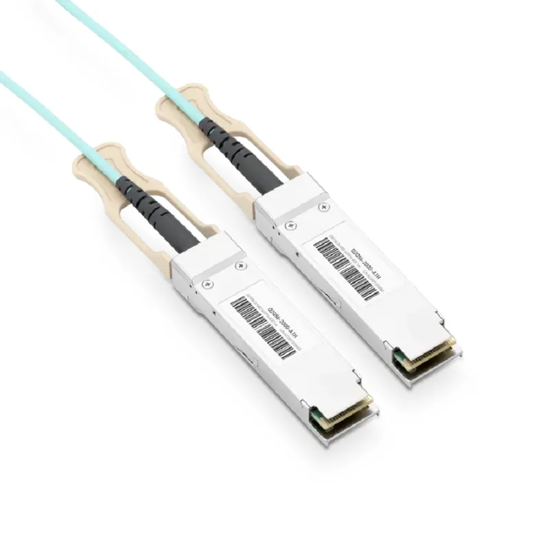 NVIDIA/Mellanox MFS1S50-V030E Compatible AOC 30m (98ft) Ethernet 200GbE to 2x100GbE QSFP56 Active Optical Splitter Cable SFPS