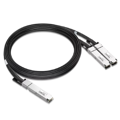 NVIDIA/Mellanox Compatible ACC 1m (3ft) Twin-port 2x400Gb/s OSFP Finned Top to 2x400Gb/s OSFP Flat Top InfiniBand NDR Active Copper Splitter Cable SFPS