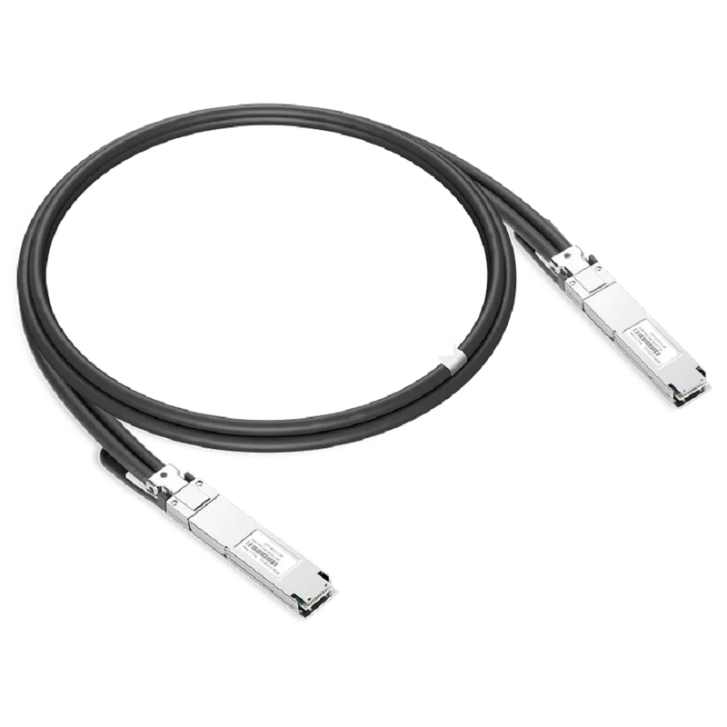 NVIDIA/Mellanox Compatible DAC 1m (3ft) Twin-port 2x400Gb/s OSFP Finned Top to 2x400Gb/s OSFP Flat Top Passive Copper Cable SFPS
