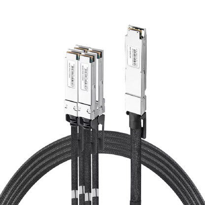 NVIDIA/Mellanox Compatible ACC 2m (7ft) Twin-port 2x400Gb/s OSFP Finned Top to 4x200Gb/s QSFP112 Flat Top InfiniBand NDR Active Copper Splitter Cable SFPS