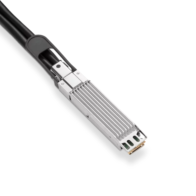 NVIDIA/Mellanox Compatible DAC 2m (7ft) Twin-port 2x400Gb/s OSFP Finned Top to 2x400Gb/s OSFP Flat Top InfiniBand NDR Passive Copper Cable SFPS