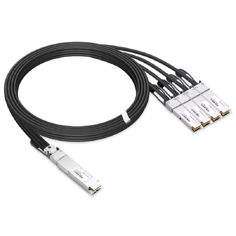 NVIDIA/Mellanox MCP7Y40-N01A Compatible DAC 1.5m (5ft) Twin-port 2x400Gb/s OSFP Finned Top to 4x200Gb/s QSFP112 Flat Top InfiniBand NDR Passive Copper Splitter Cable SFPS