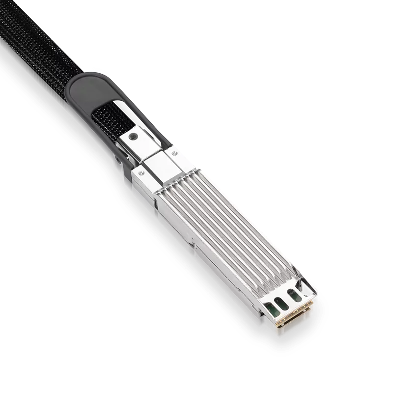 NVIDIA/Mellanox MCP7Y40-N01A Compatible DAC 1.5m (5ft) Twin-port 2x400Gb/s OSFP Finned Top to 4x200Gb/s QSFP112 Flat Top InfiniBand NDR Passive Copper Splitter Cable SFPS