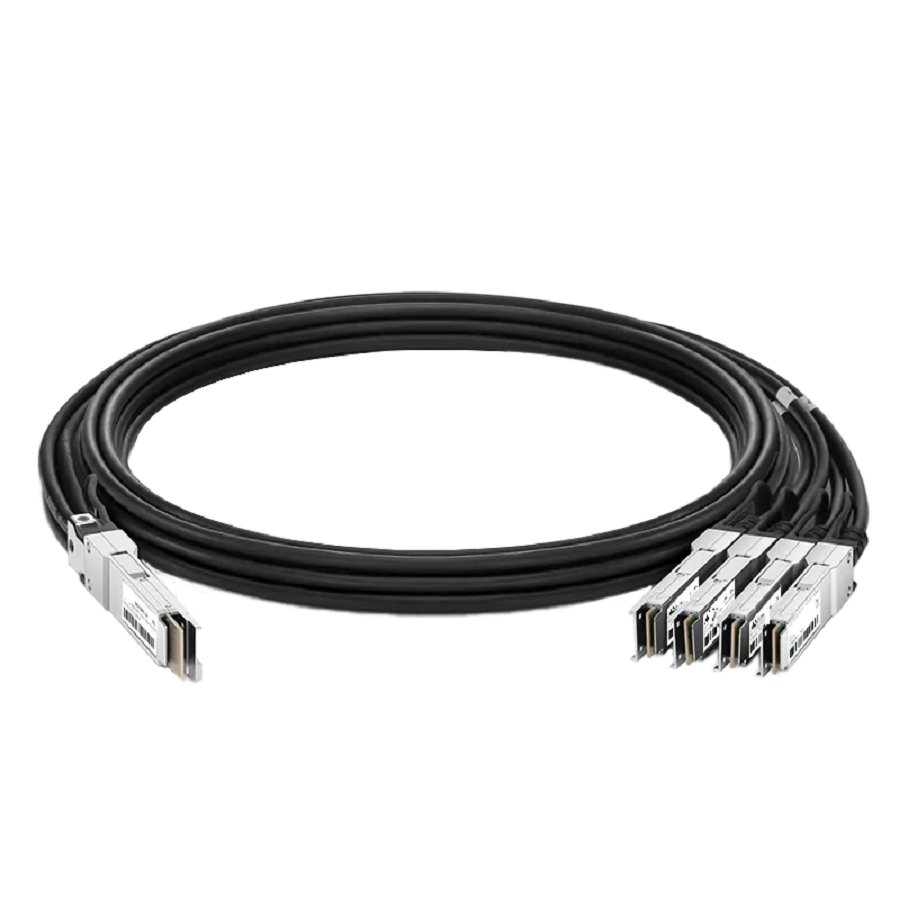 Cisco QDD-4ZQ100-CU2M Compatible 2m (7ft) 400G QSFP-DD to 4X100G QSFP56 Passive Direct Attach Copper Breakout Cable 28AWG SFPS
