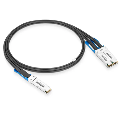 Generic 1m (3ft) 200G QSFP56 to 2X100G DSFP Passive Direct Attach Copper Breakout Cable SFPS