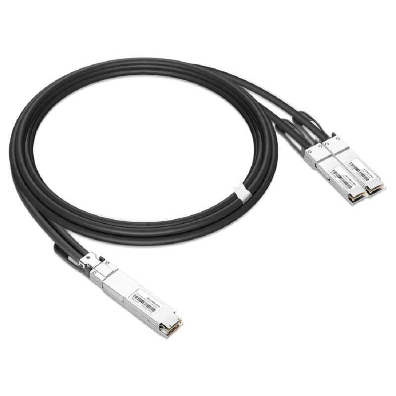 NVIDIA/Mellanox MCP7Y00-N003 Compatible DAC 3m (10ft) Twin-port 800Gb/s OSFP Finned Top to 2x400Gb/s OSFP Flat Top Passive Copper Splitter Cable SFPS