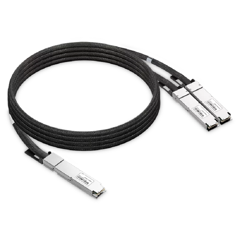 NVIDIA/Mellanox Compatible AEC 4m (13ft) Twin-port 2x400Gb/s OSFP Finned Top to 2x400Gb/s OSFP Flat Top InfiniBand NDR Active Electrical Splitter Cable SFPS