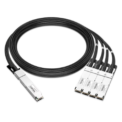 NVIDIA/Mellanox Compatible ACC 3m (10ft) Twin-port 2x400Gb/s OSFP Finned Top to 4x200Gb/s OSFP Flat Top InfiniBand NDR Active Copper Splitter Cable SFPS