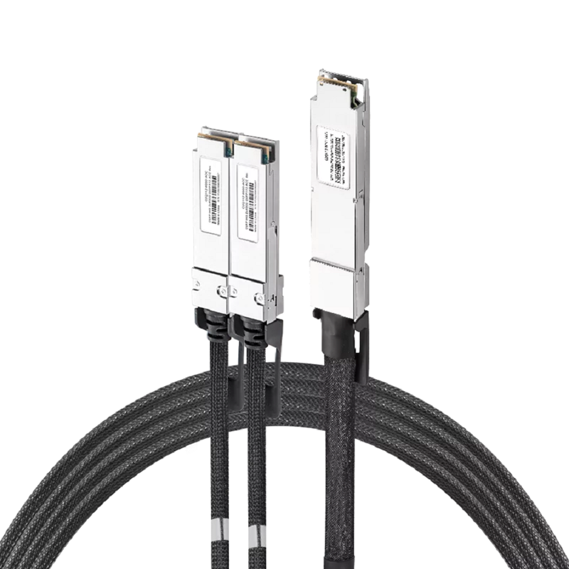 NVIDIA/Mellanox MCA7J65-N004 Compatible ACC 4m (13ft) Twin-port 2x400Gb/s OSFP Finned Top to 2x400Gb/s QSFP112 Flat Top Active Copper Splitter Cable SFPS