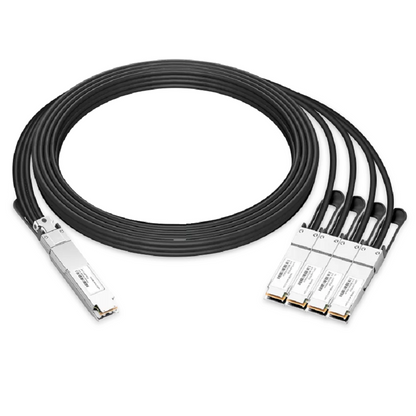 NVIDIA/Mellanox MCP7Y40-N003 Compatible DAC 3m (10ft) Twin-port 2x400Gb/s OSFP Finned Top to 4x200Gb/s QSFP112 Flat Top Passive Copper Splitter Cable SFPS