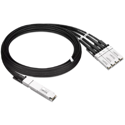 Arista Compatible DAC 1m (3ft) Twin-port 800Gb/s OSFP Finned Top to 4x200Gb/s OSFP Flat Top Passive Copper Splitter Cable SFPS