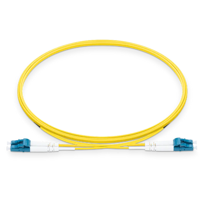10m (33ft) LC UPC to LC UPC Duplex OS2 Single Mode LSZH 2.0mm Fiber Optic Patch Cable SFPS