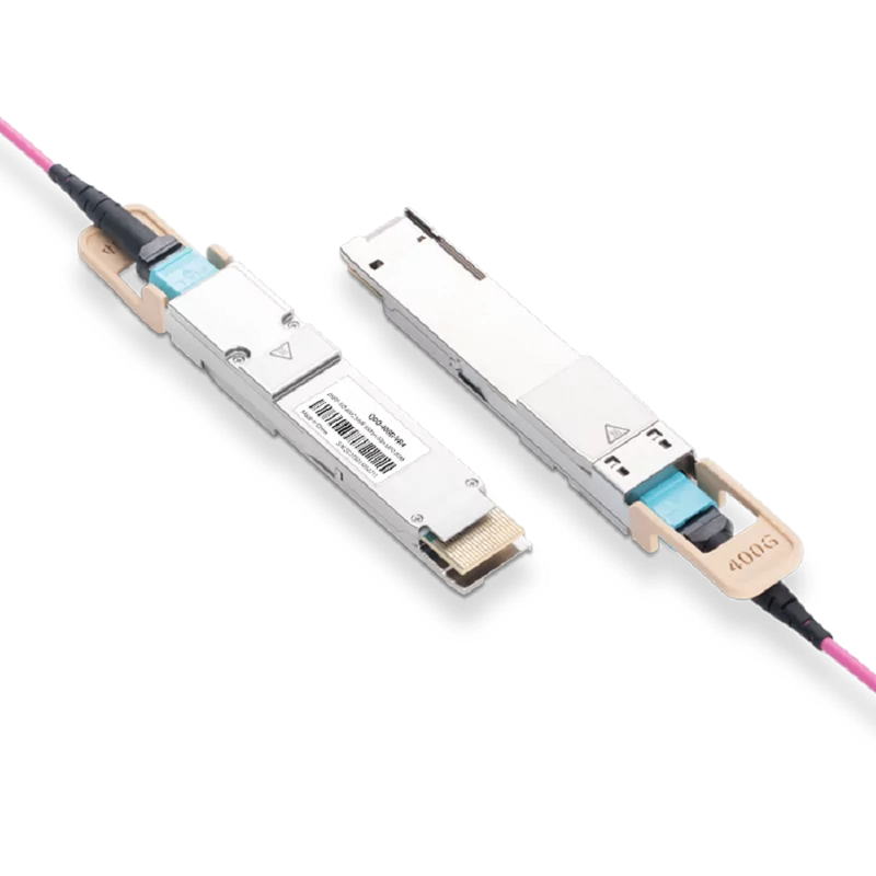 Generic Compatible Broadcom DSP & Broadcom VCSEL 400GBASE-VR4 QSFP-DD PAM4 850nm 50m MTP/MPO-12 MMF Optical Transceiver Module SFPS