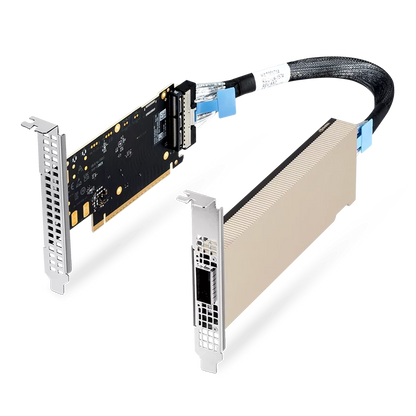 NVIDIA/Mellanox C8180X (930-9XAX6-0025-000) Socket Direct/MultiHost Auxiliary Kit for Additional PCIe Gen6x16 Connection, 250mm MCIO Harness SFPS
