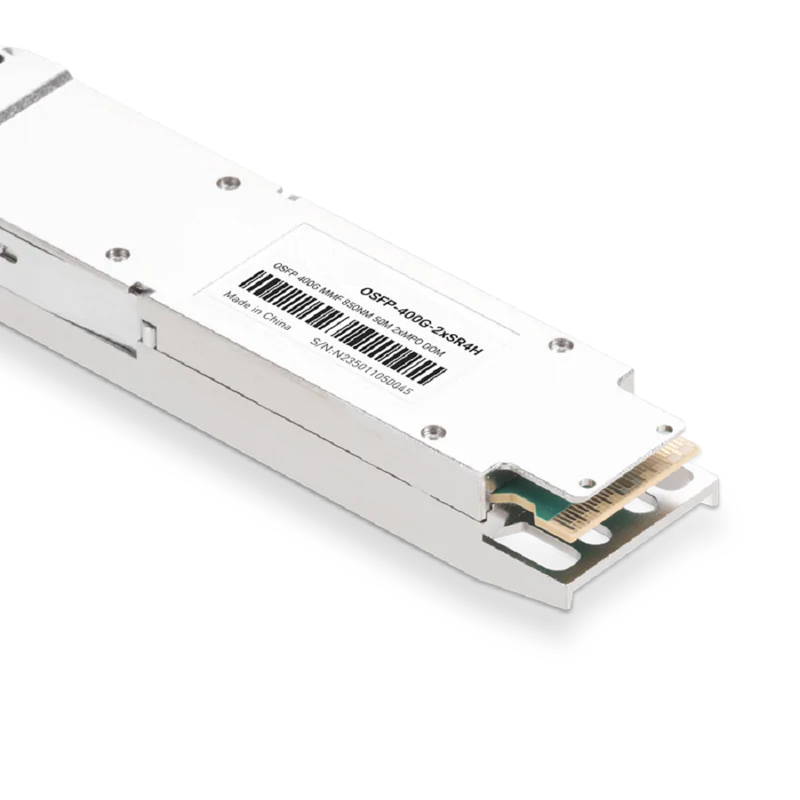 NVIDIA/Mellanox Compatible 400G OSFP 2Ãƒâ€”SR4 850nm 50m Dual MTP/MPO-12 APC MMF InfiniBand HDR Finned Top Optical Transceiver Module SFPS