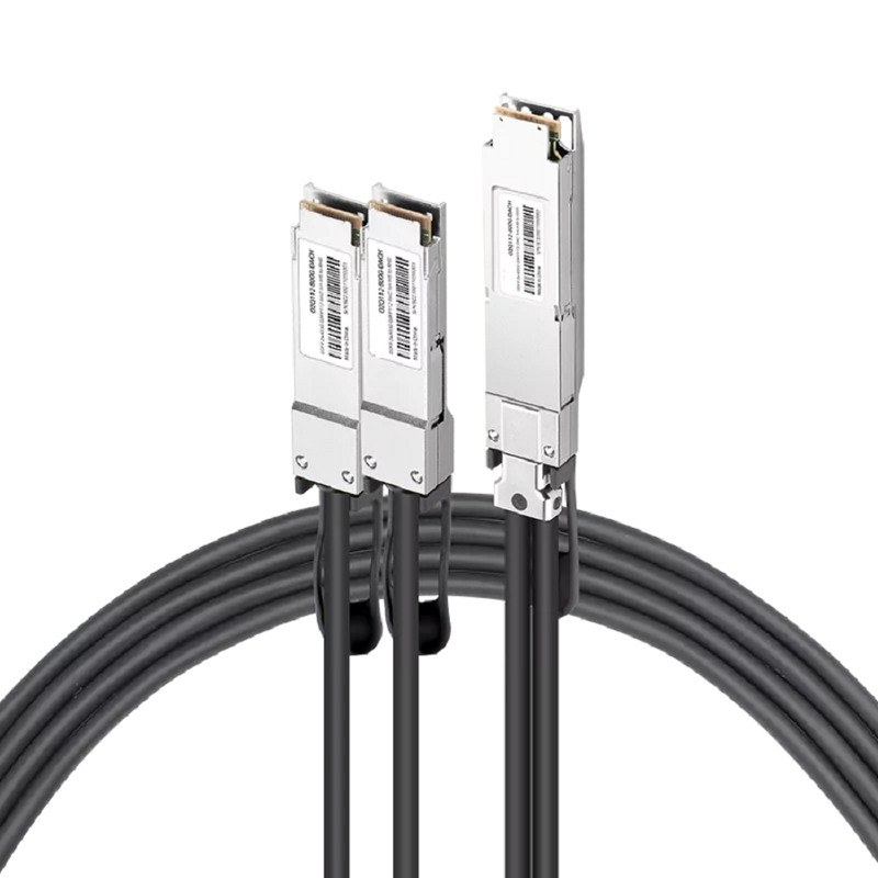 NVIDIA/Mellanox MCP7Y10-N003 (980-9I80P-00N003) Compatible DAC 3m (10ft) Twin-port 2x400Gb/s OSFP Finned Top to 2x400Gb/s QSFP112 Flat Top InfiniBand NDR Passive Copper Splitter Cable SFPS