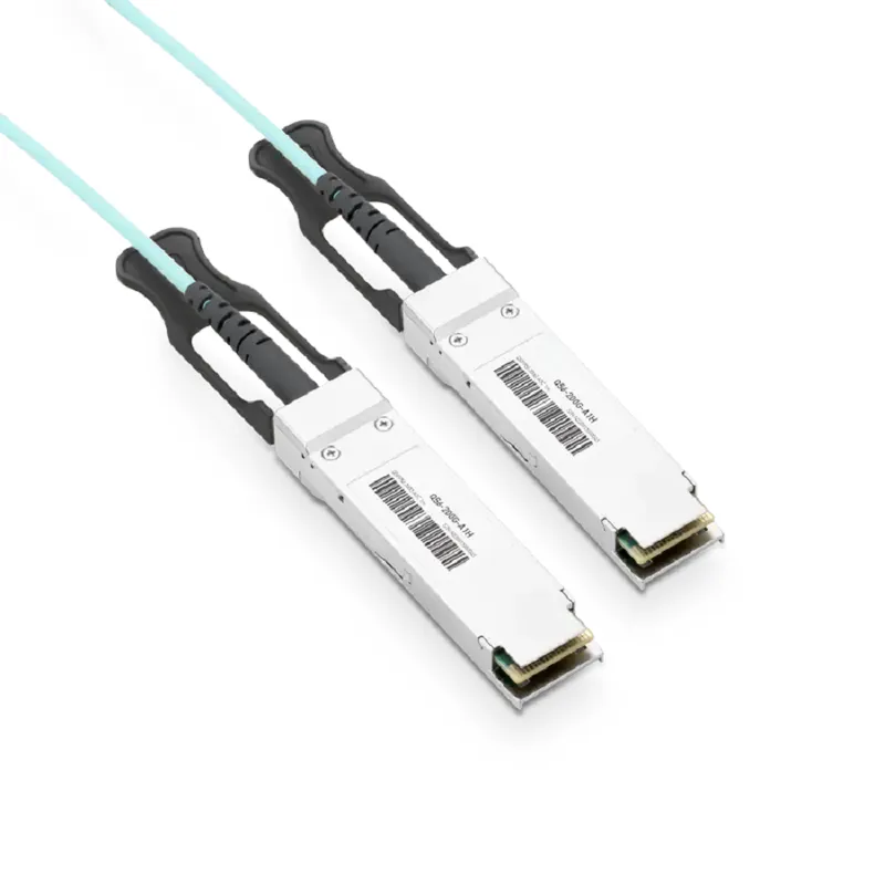 NVIDIA/Mellanox MFS1S00-H100E/MFS1S00-H100V Compatible AOC 100m (328ft) 200Gb/s QSFP56 InfiniBand HDR LSZH Active Fiber Cable (850nm , MMF) SFPS