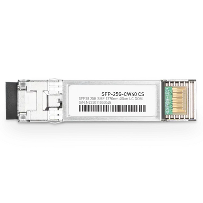 Generic Compatible 25GBASE-CW40 SFP28 1370nm 40km Duplex LC Transceiver Module for SMF SFPS