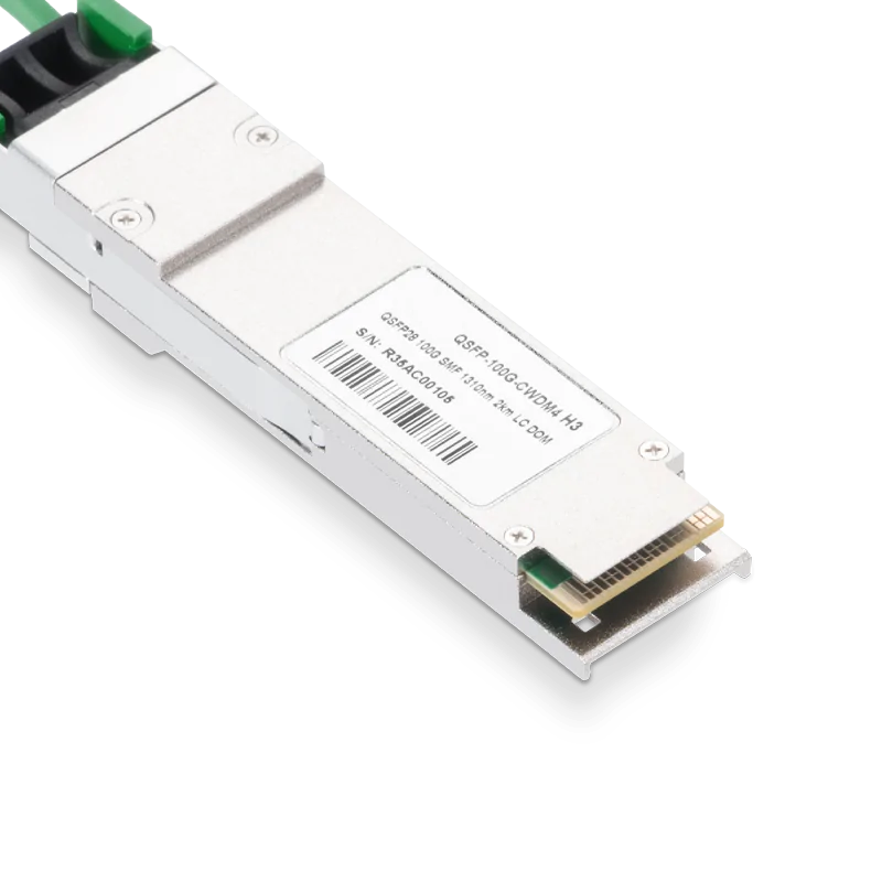 Allied Telesis QSFP28-IR4 Compatible 100G-CWDM4 QSFP28 1310nm 2km DOM Duplex LC Transceiver Module for SMF SFPS