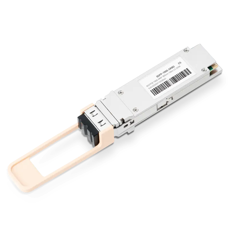 HW QSFP28-100G-BIDI Compatible 100GBASE-SRBD QSFP28 850nm 70m (OM3) /100m (OM4) /150m (OM5) DOM Duplex LC Transceiver Module for MMF SFPS
